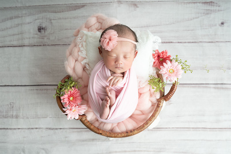 定番おくるみ（カゴ）