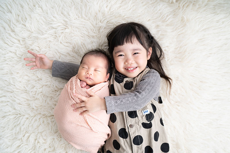 兄弟、家族写真