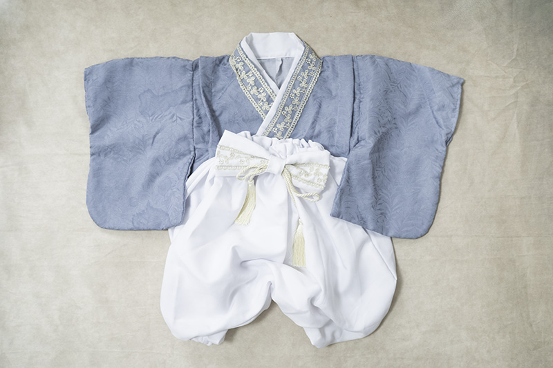 ベビー袴ブルー