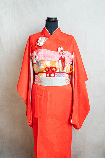 七五三3歳、7歳（3歳は帯ではなく同布の被布）